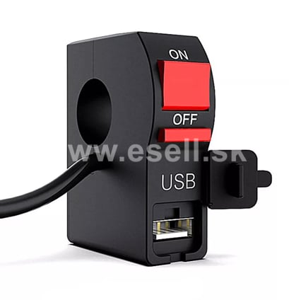 Vypínač s objímkou a USB 5V 2A