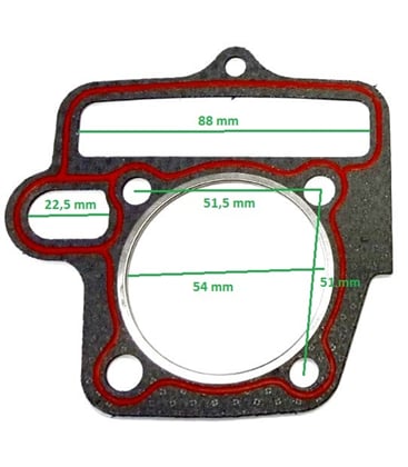 Tesnenie pod hlavu 110cc, 125cc piest 54 mm