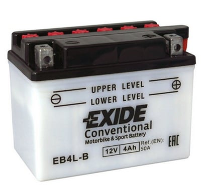 Batéria EXIDE BIKE Conventional 4Ah, 12V, EB4L-B