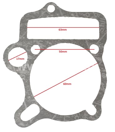 Tesnenie pod valec 110cc, 125cc