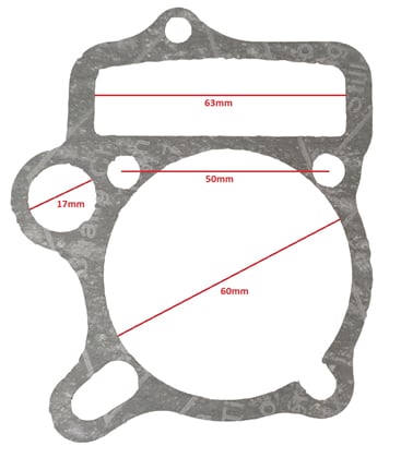 Tesnenie pod valec 110cc, 125cc