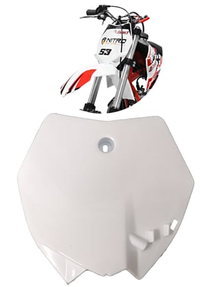 Predný plast Pitbike, NRG - biela