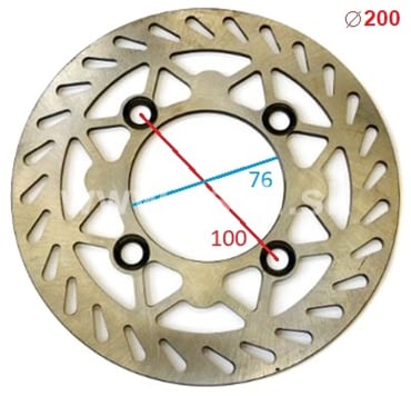 Brzdový kotúč pitbike 200 mm