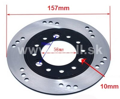 Brzdový kotúč 157 mm
