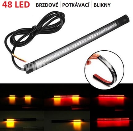 Zadné osvetlenie 48 LED 12V