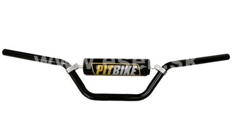 Riadidlá pitbike s hrazdou, 735mm, ALU čierna