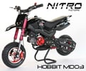 Nitro minimotard Hobbit 49cc čierna