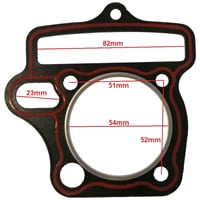 Tesnenie pod hlavu 110cc, 125cc piest 54 mm - typ2