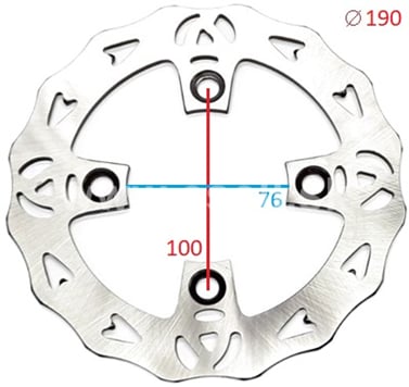 Brzdový kotúč 190 mm vlnitý typ2