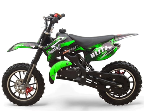 Detská minicross Blitz 49 cc KXD zelená Detská minicross Blitz 49 cc KXD zelená