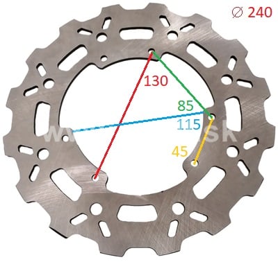 Brzdový kotúč 240 mm