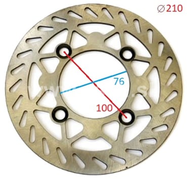 Brzdový kotúč pitbike 210 mm