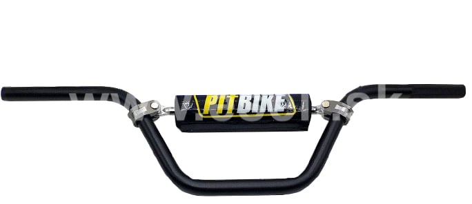 Riadidlá pitbike s hrazdou, 745mm, ALU čierna - vysoká