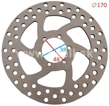 Brzdový kotúč 170 mm (Chopper)
